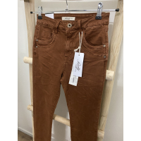 Jewelly baggy jeans cognac JW22119-9