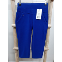 Comfy broek 3/4 kobalt blauw