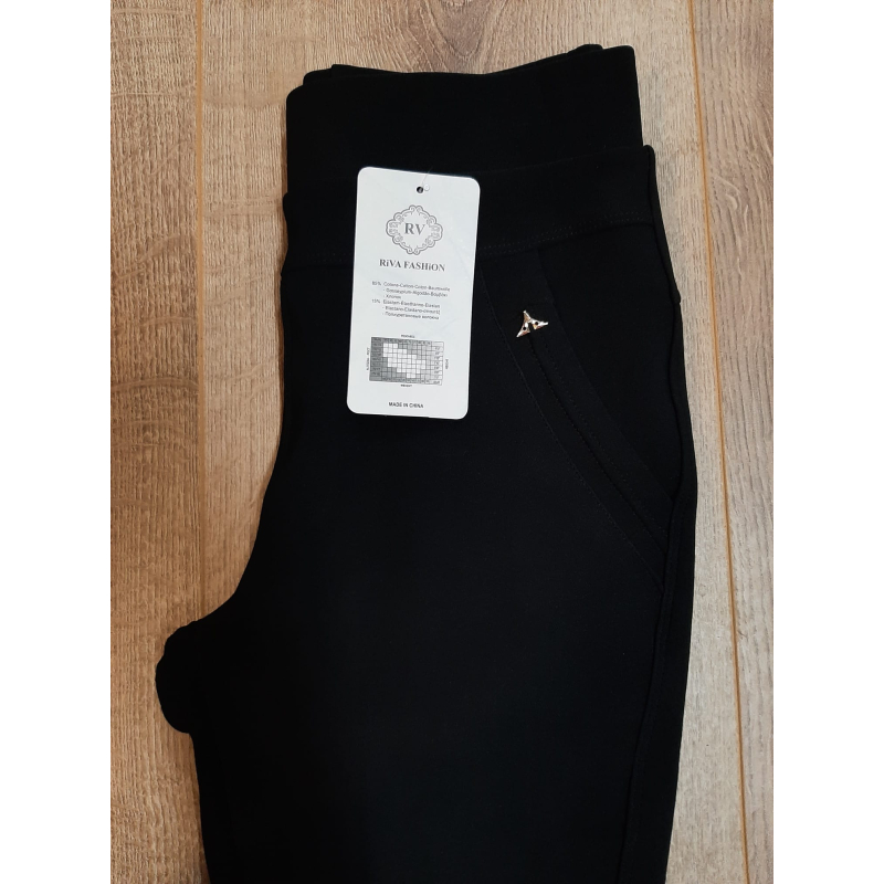 Comfy broek 3/4 zwart 