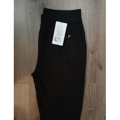 Comfy stretch broek donker bruin R216 