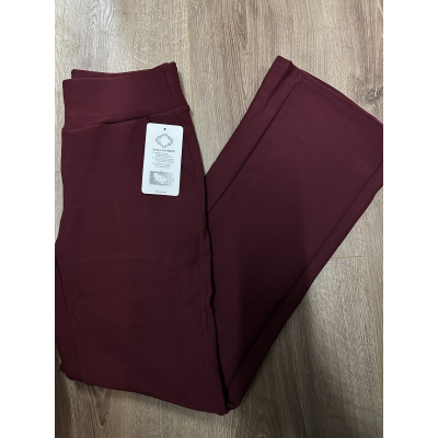 Comfy stretch broek bordeaux flared 