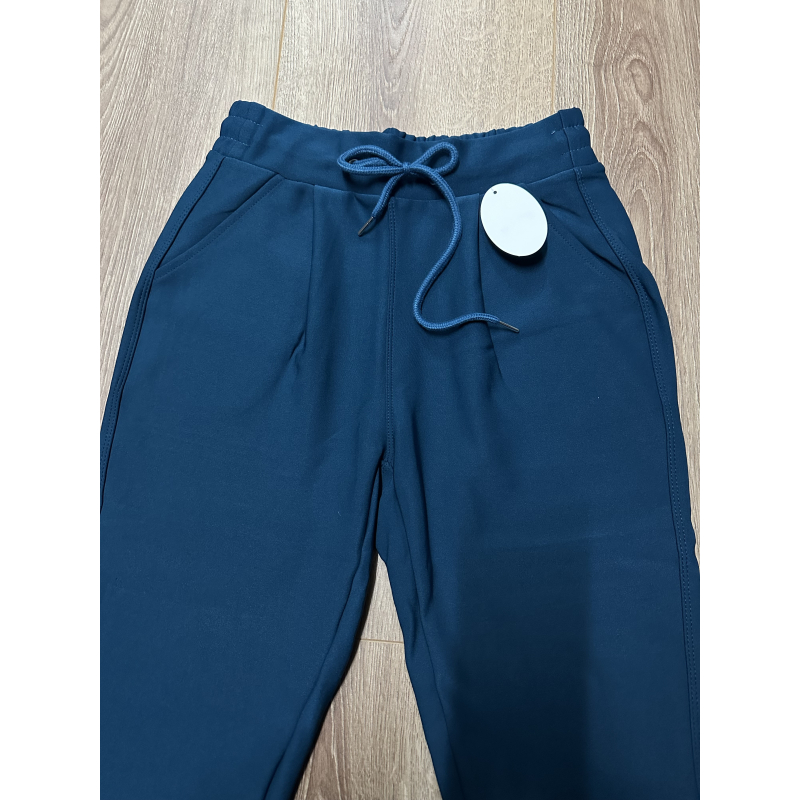 Comfy broek koordjes petrol 