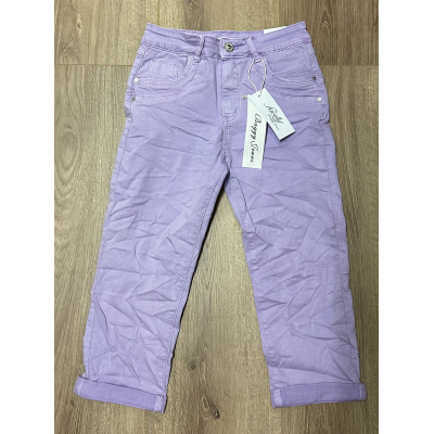Jewelly broek lila 3/4 PC2391-32