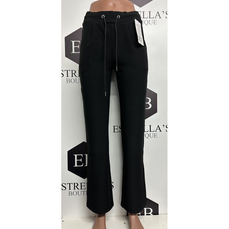 Comfy broek zwart rechte pijp R238-1