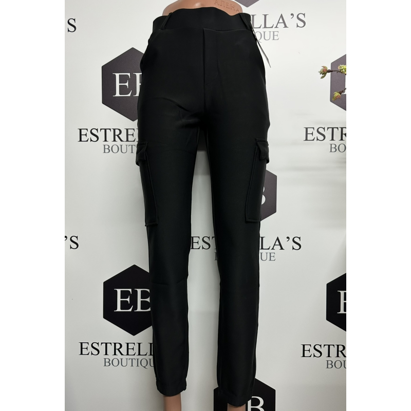 Comfy broek cargo zwart R266