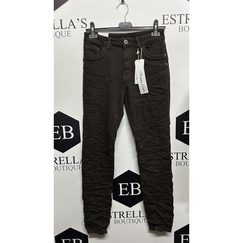 Jewelly skinny jeans JW8711 bruin