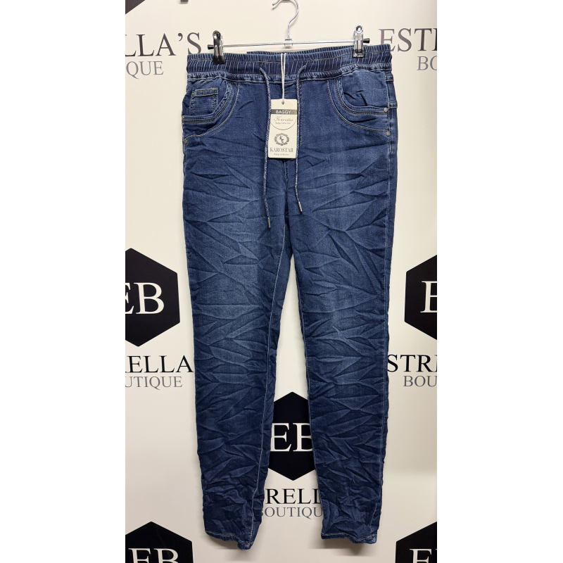 Karostar jog denim blauw K3000