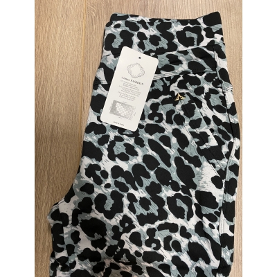Comfy broek panterprint mint T236 Comfy broek panterprint mint T236